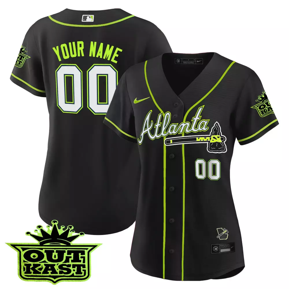 atlanta braves black custom jersey world series champions 2021 all stitched vapor jersey
