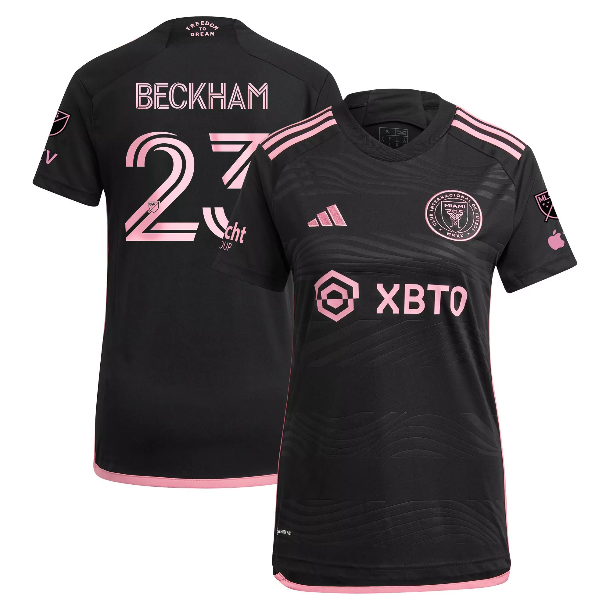 any name 00 inter miami women s pink stitched jersey 2023 name patch style