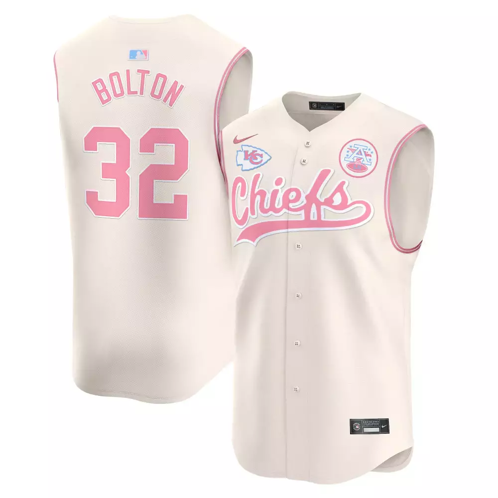 Bolton 32 Kansas City Chiefs 2023 Champions Stitched Vapor Jersey | Classic Red Style | Game Day Outfit for Men, Women & Youth