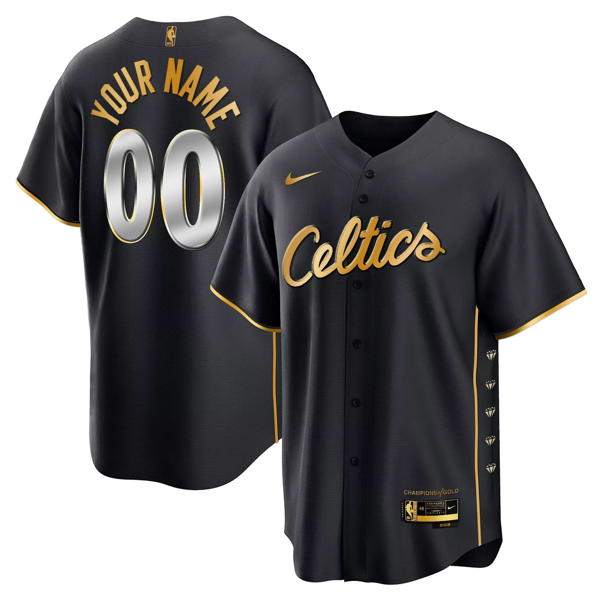 boston celtics black women s jersey all stitched name patch 2023