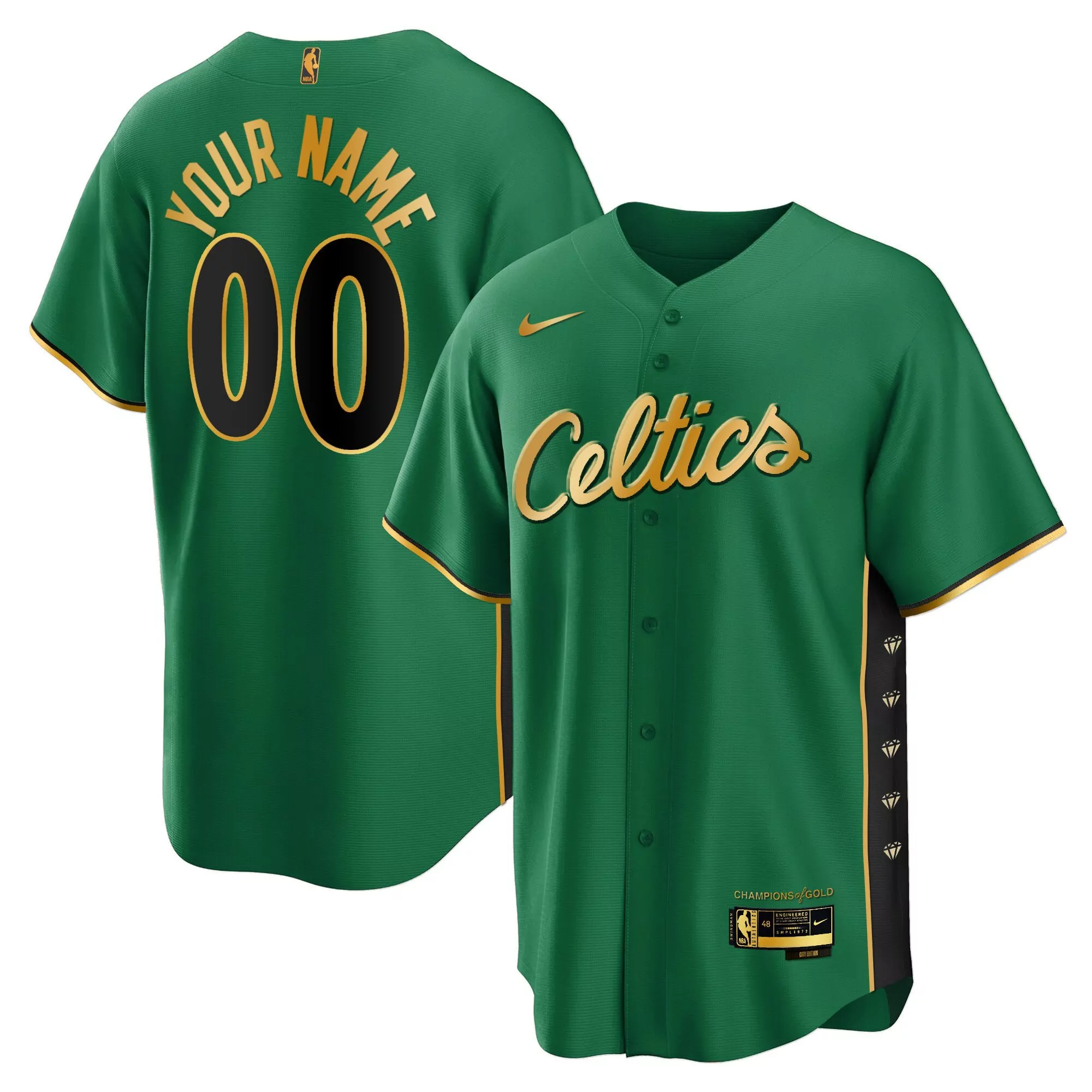 boston celtics green all stitched jersey your name 00 men s style name patch 2023