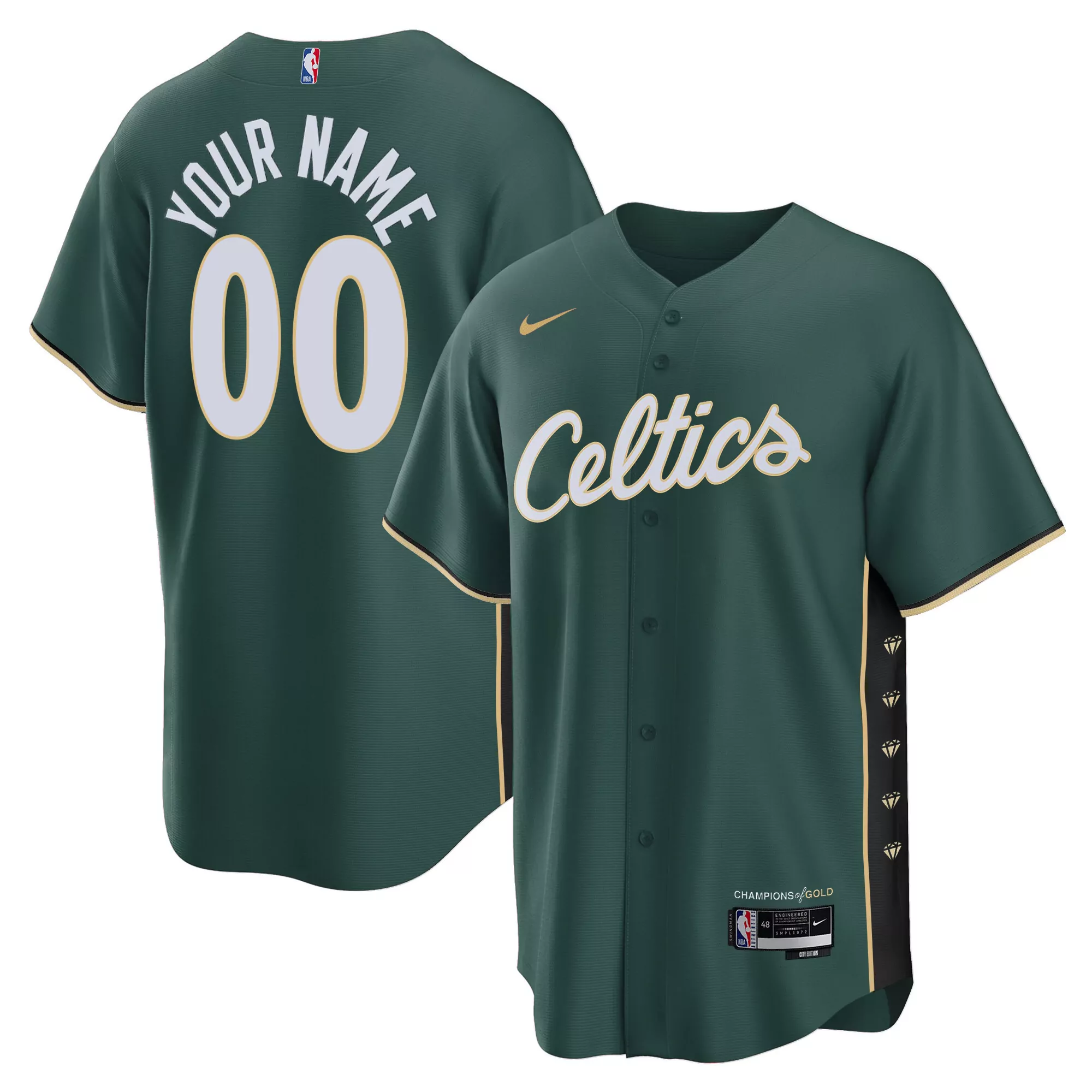 boston celtics green all stitched jersey your name 00 men s style name patch 2023