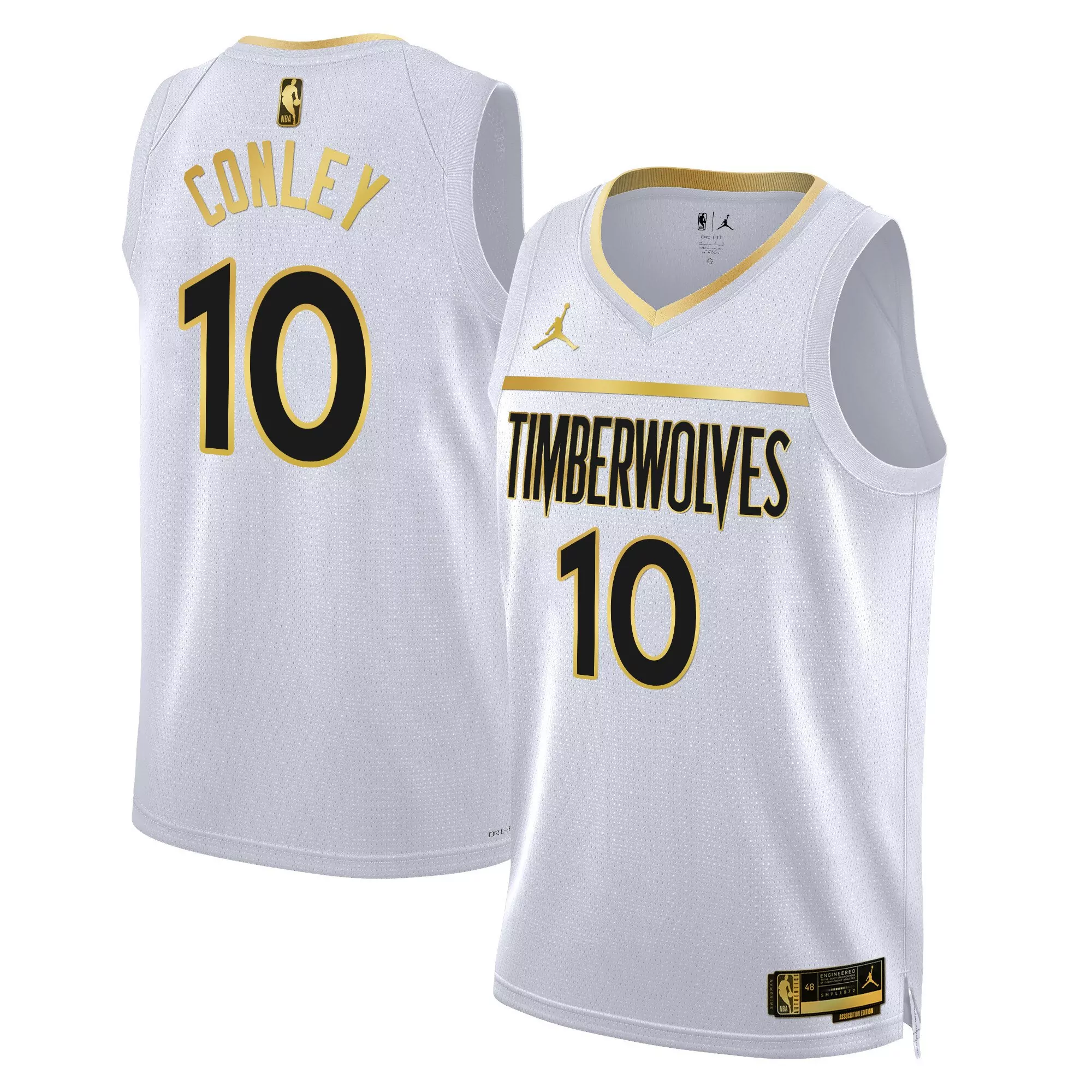 conley 10 minnesota timberwolves navy all stitched men s swingman jersey 2023 name patch