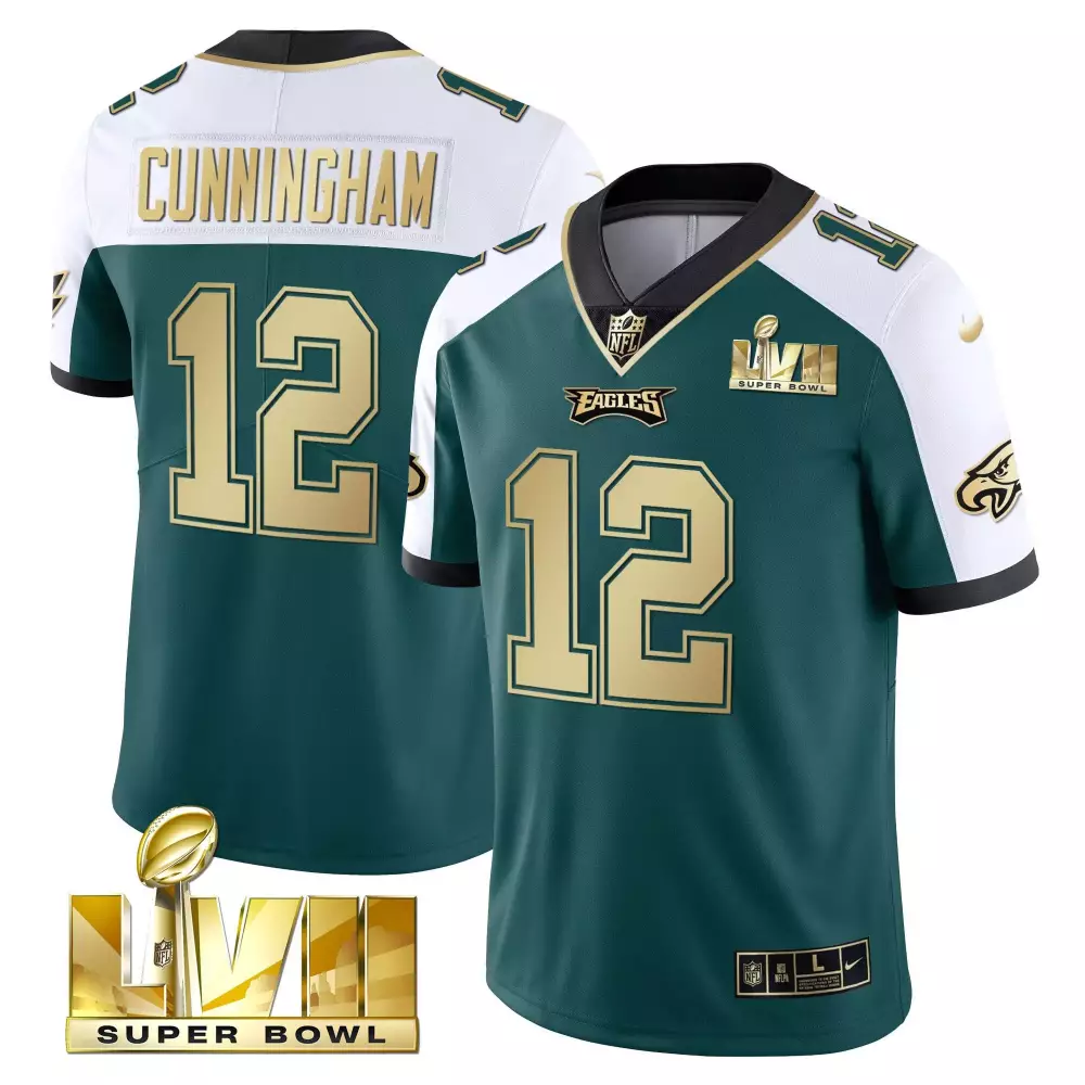 cunningham 12 philadelphia eagles super bowl 2018 men s stitched jersey with name patch