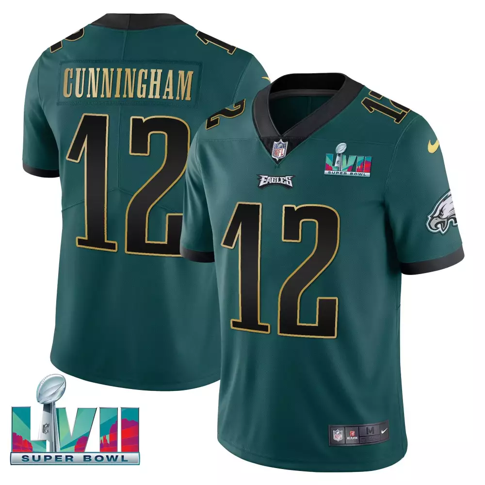 cunningham 12 philadelphia eagles super bowl 2018 men s stitched jersey with name patch