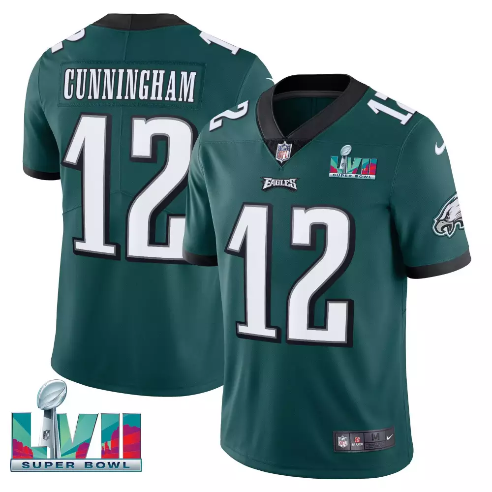 cunningham 12 philadelphia eagles super bowl 2018 men s stitched jersey with name patch