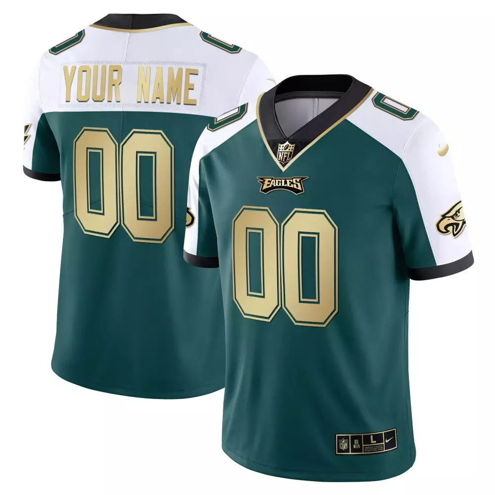 Jeremiah Brown 45 Philadelphia Eagles 2023 Men's All Stitched Vapor Jersey | Green Bandana Patch | For Men, Women & Youth