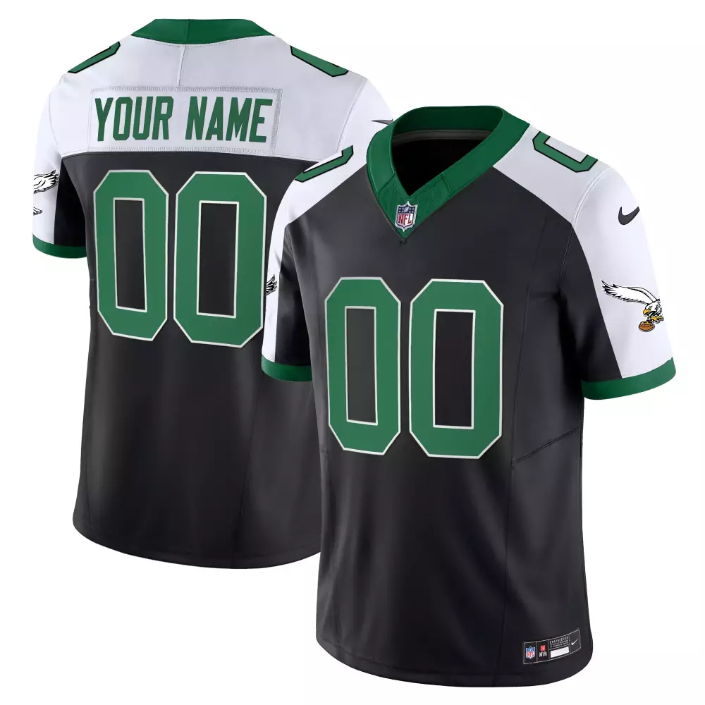 Custom Philadelphia Eagles Black All Stitched Vapor Jersey | Your Name 00 | 2023 Edition | Fan Gear for Game Day | For Men, Women & Youth