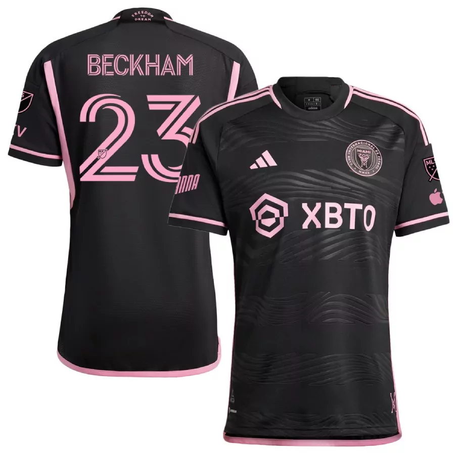 beckham 27 inter miami 2023 men s black stitched jersey with name patch