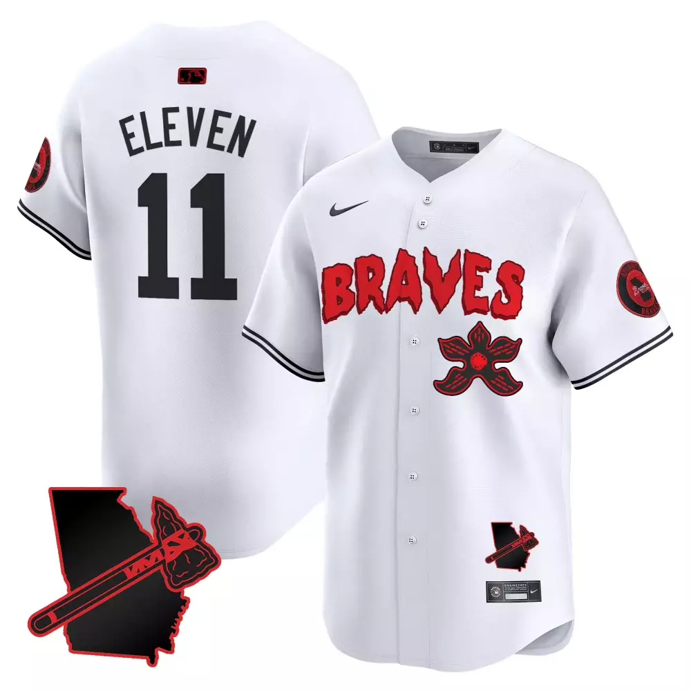 eleven 11 atlanta braves black all stitched jersey name patch men s style 2023