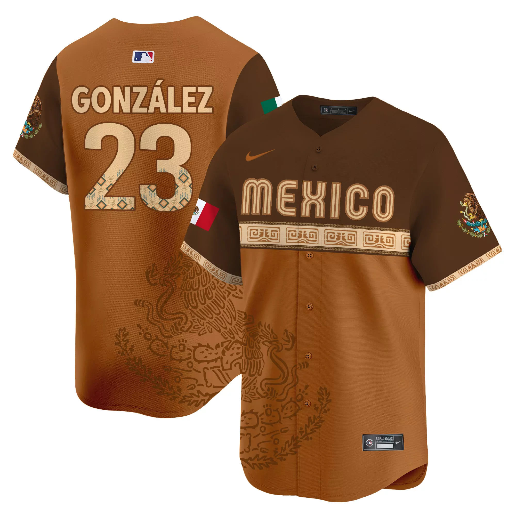 gonzlez 23 mexico red vapor premier jersey 2023 all stitched