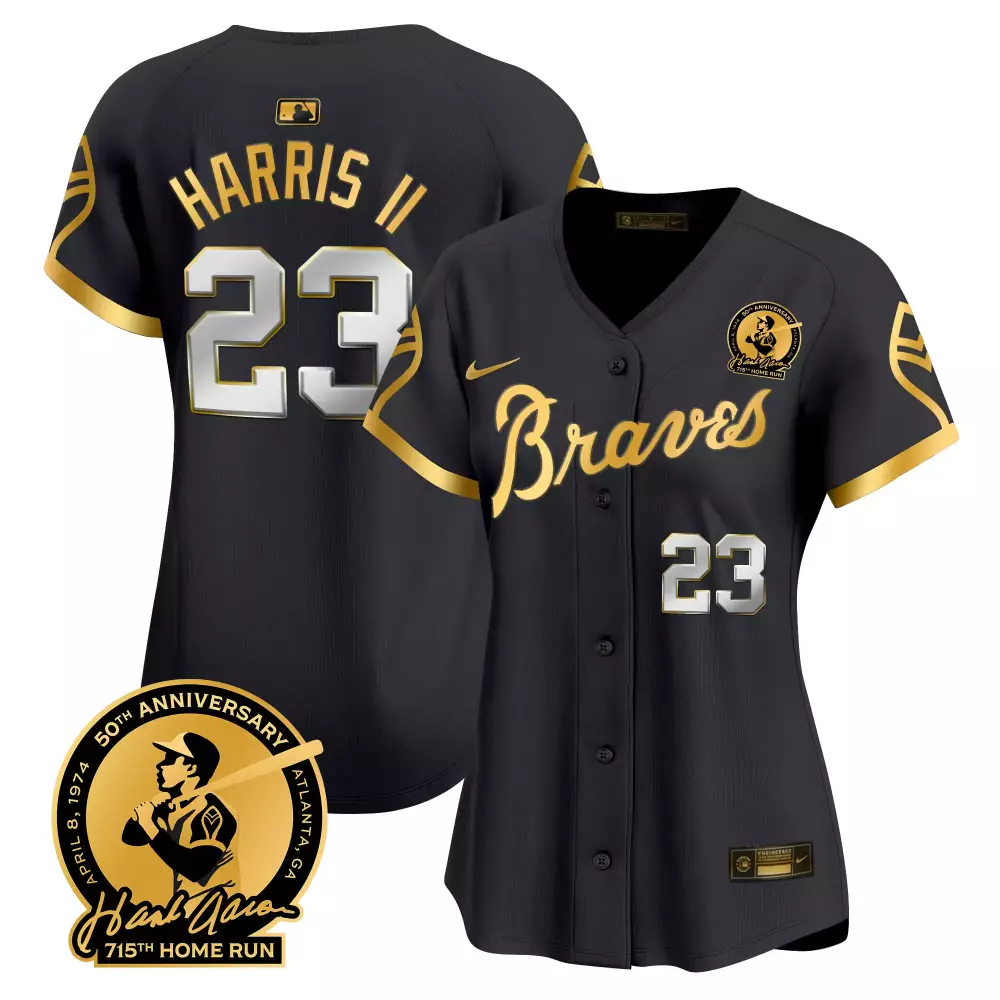 harris ii 23 atlanta braves white women s vapor limited jersey