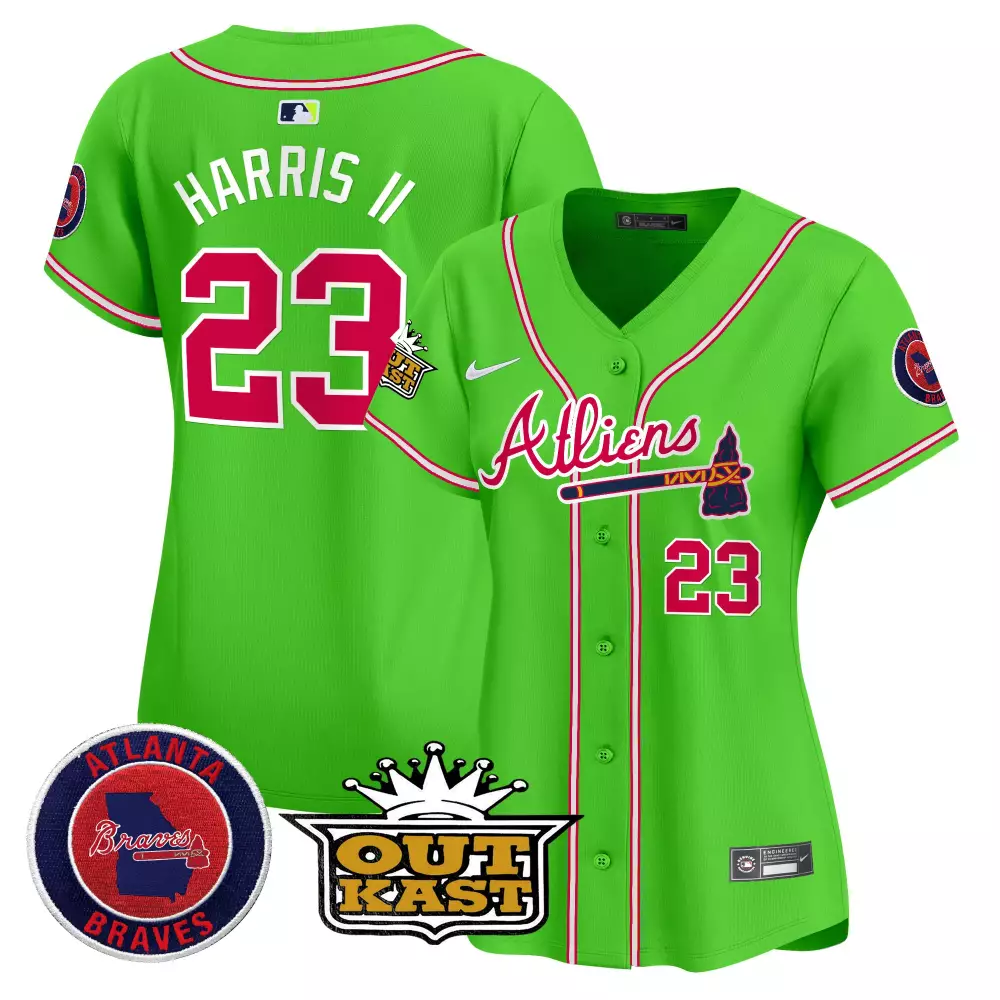 harris ii 23 atlanta braves white women s vapor limited jersey