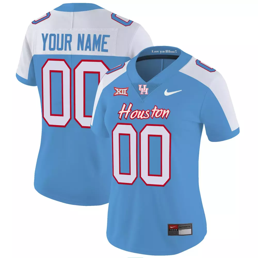 houston cougars white stitched jersey with name patch 2023 for men