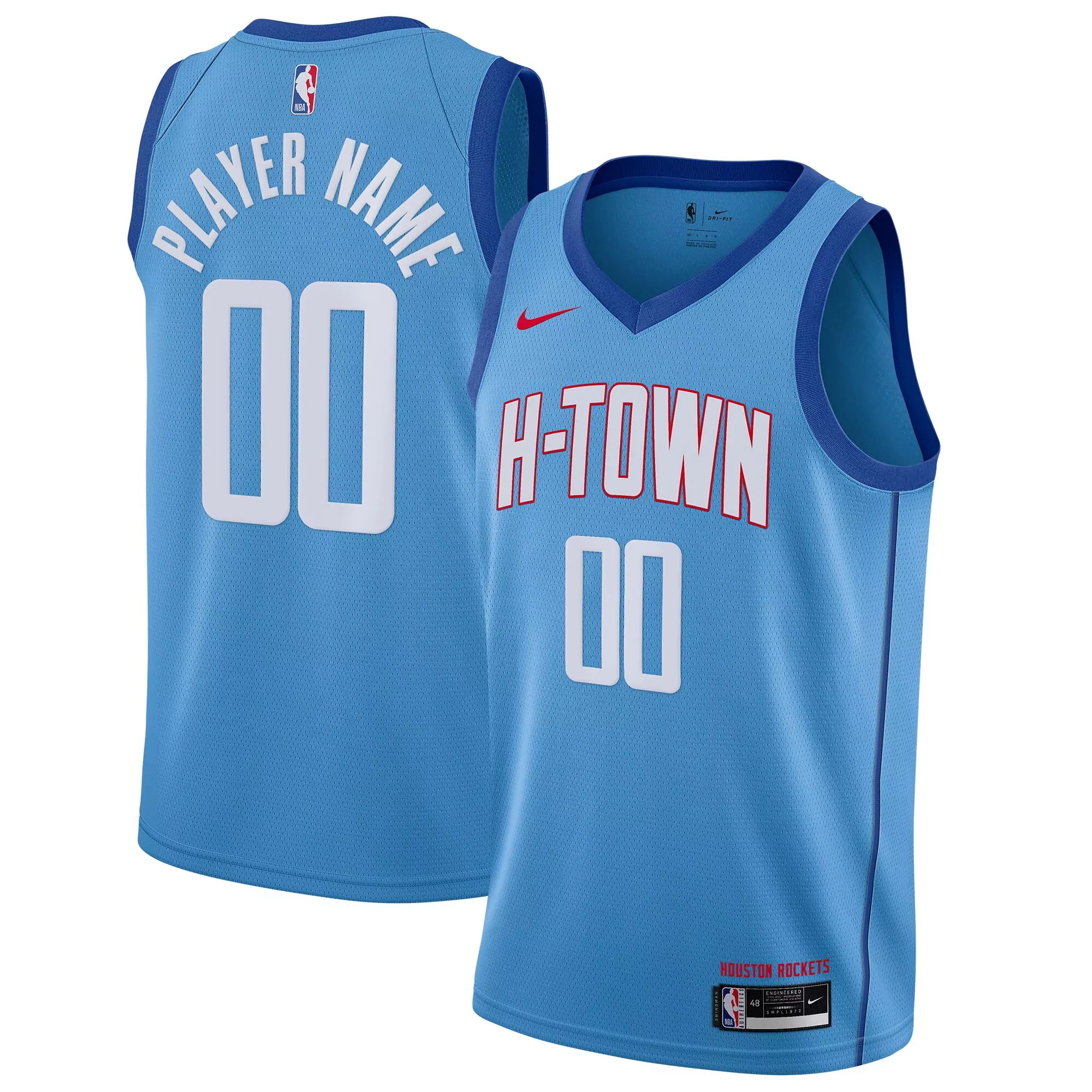 houston rockets player name 00 light blue all stitched jersey name patch men s style 2023