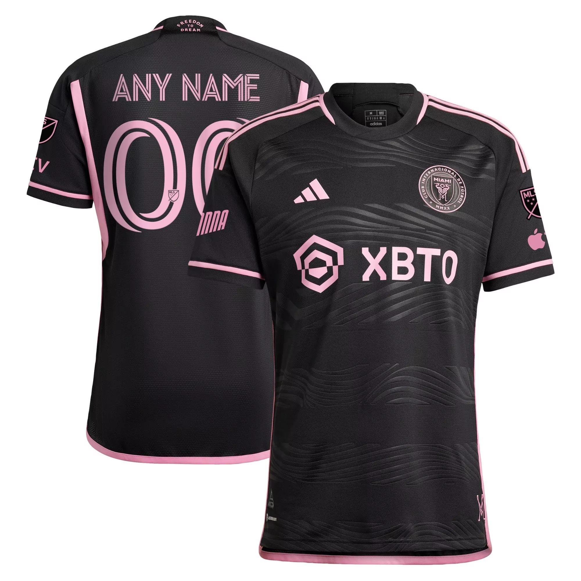 inter miami cf custom stitched jersey black 2023 men s name patch