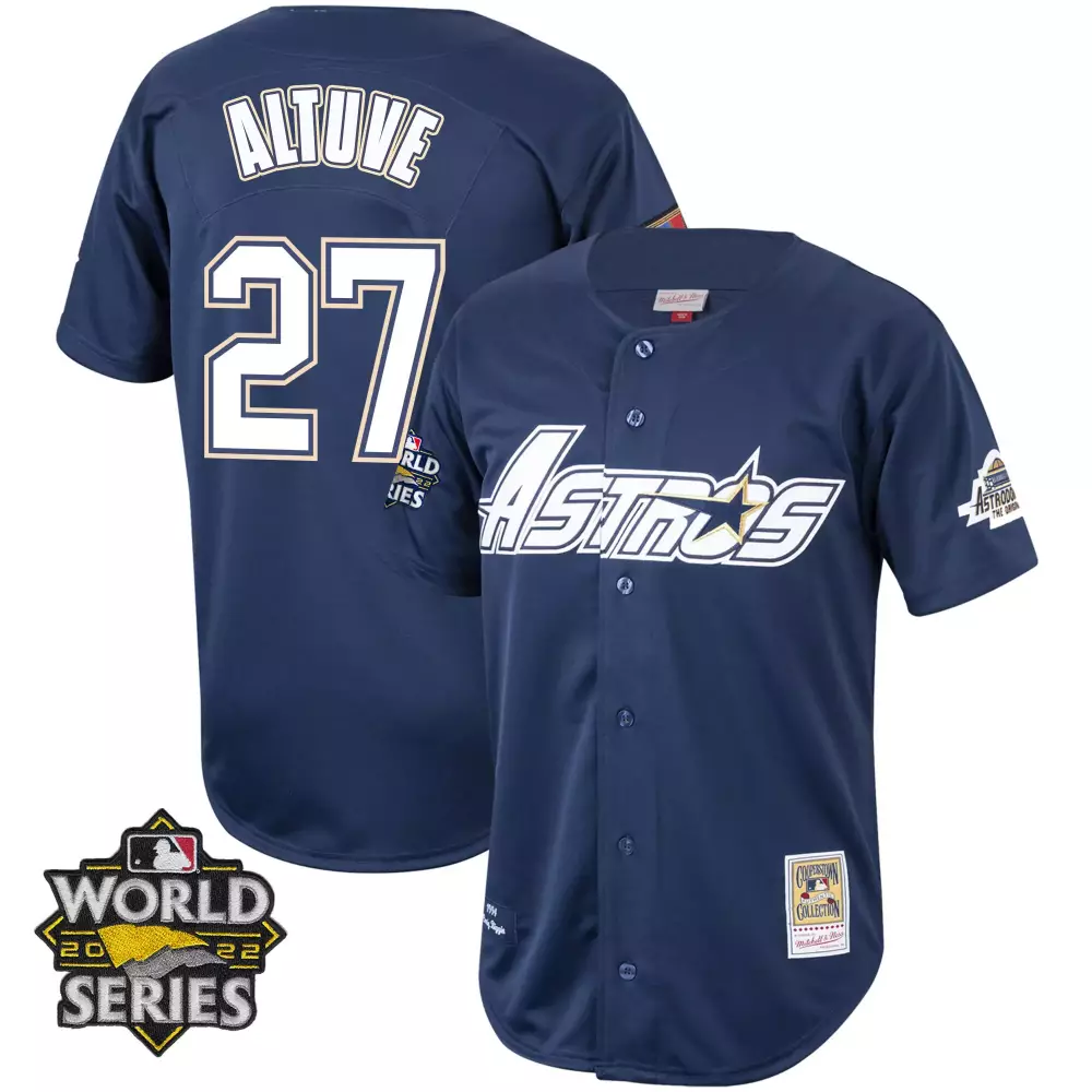 Jose Altuve 27 Houston Astros Navy Star Wars All Stitched Jersey | 2023 Name Patch | Limited Edition Fan Gear | For Men, Women & Youth