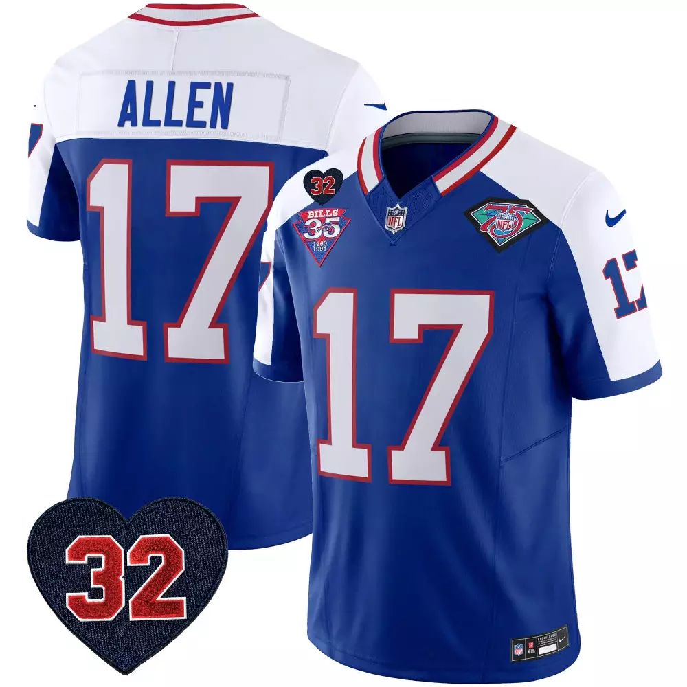 Josh Allen 17 Buffalo Bills Blue Jersey | 2023 All Stitched Vapor Style | Perfect for Game Day | For Men, Women & Youth