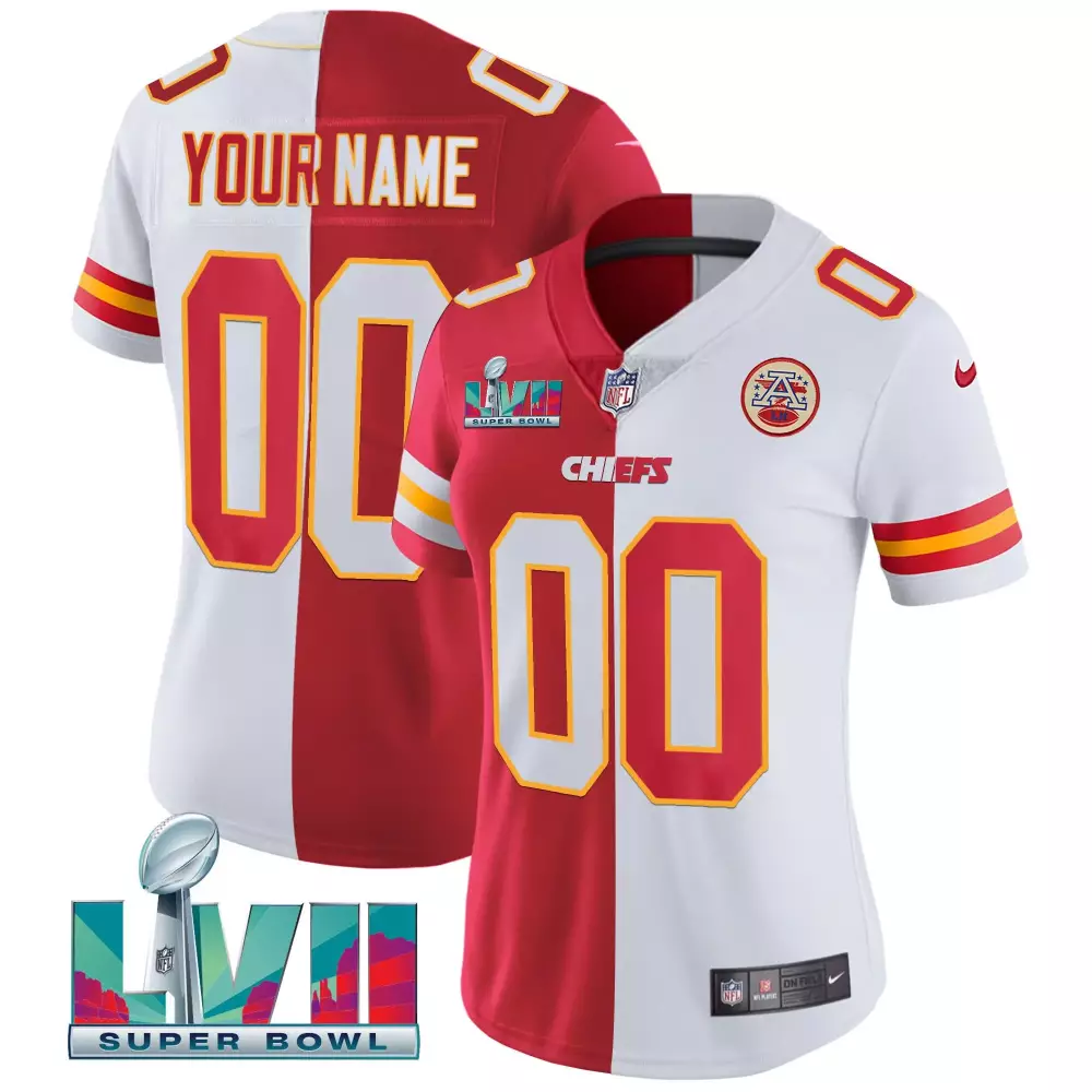 Kansas City Chiefs Super Bowl Custom Jersey All Stitched Red White Men'S Style 2023 Name Patch