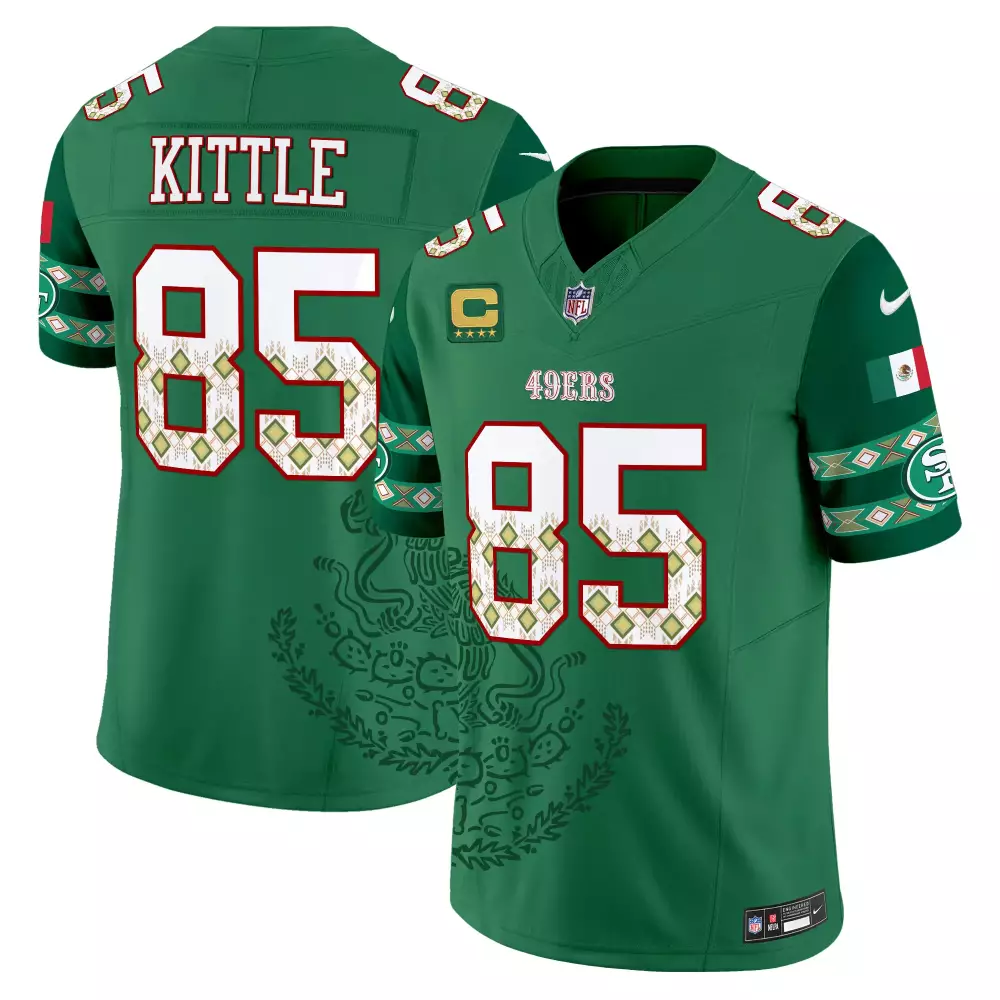 Kittle 85 San Francisco 49ers 2023 Brown Stitched Jersey | Name Patch | For Men, Women & Youth