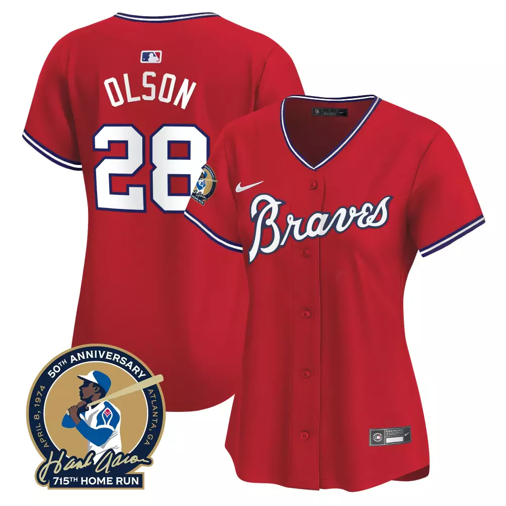 matt olson 28 atlanta braves women s cream stitched jersey the big peach 2023