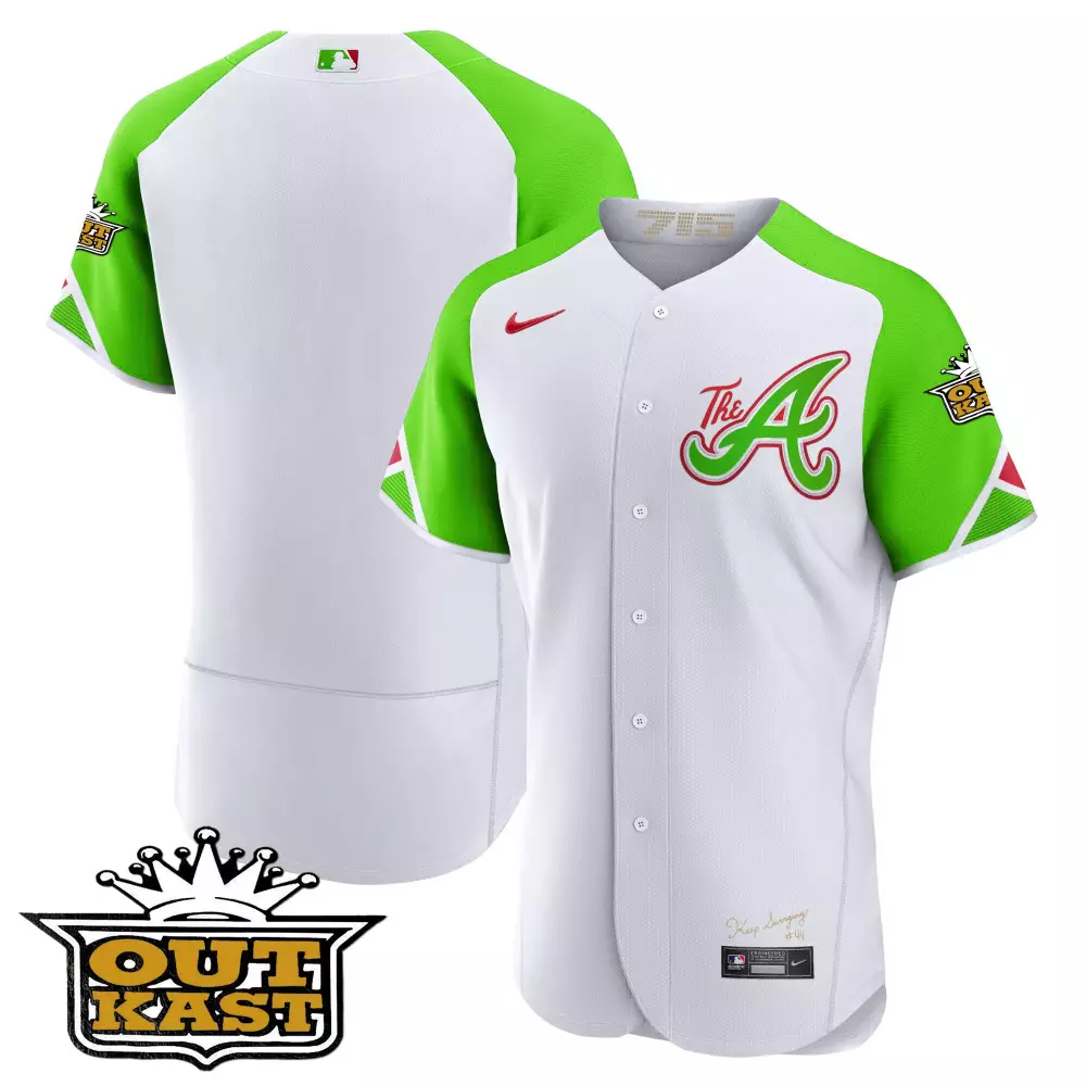 matt olson youths 2023 atlanta braves green white all stitched jersey name patch