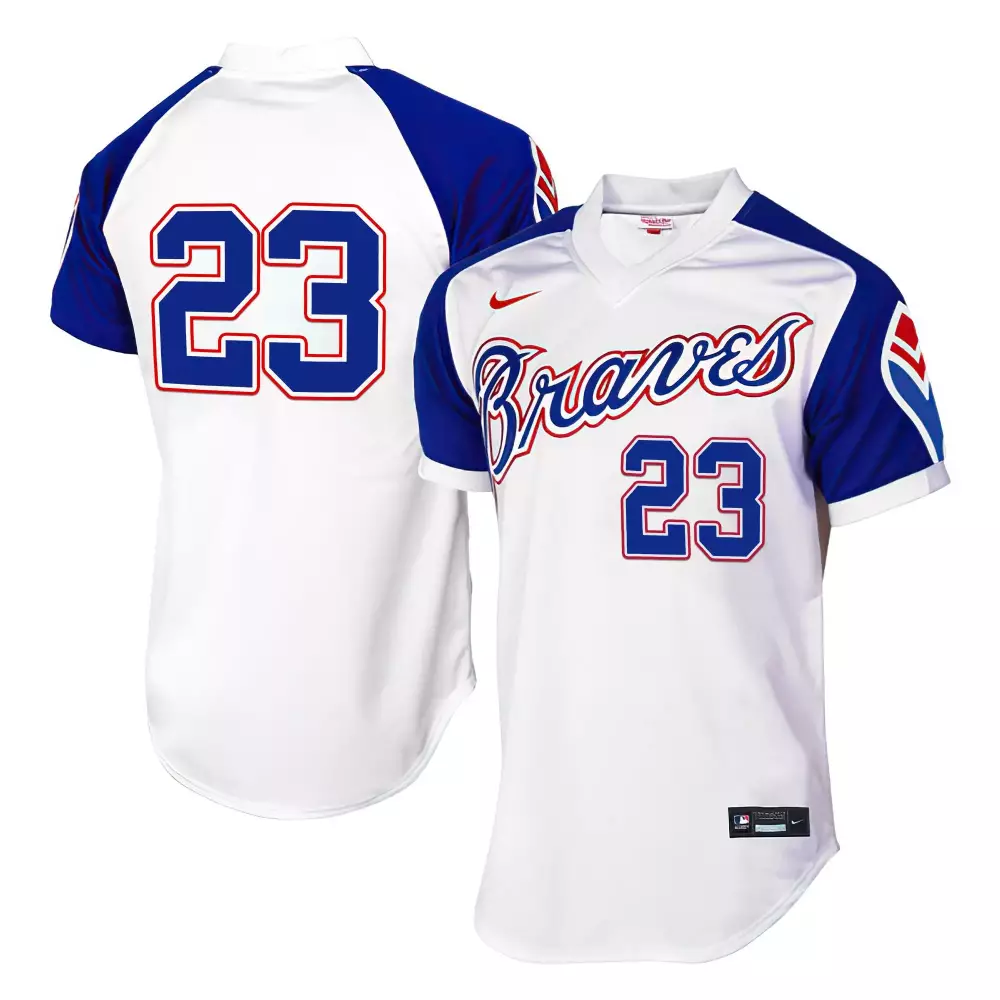 michael harris ii 23 atlanta braves white jersey 2021 youth all stitched champions edition
