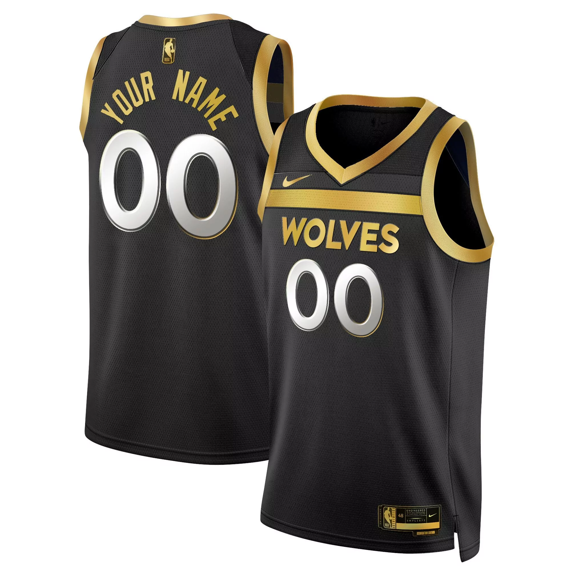 minnesota timberwolves black swingman jersey all stitched vapor edition
