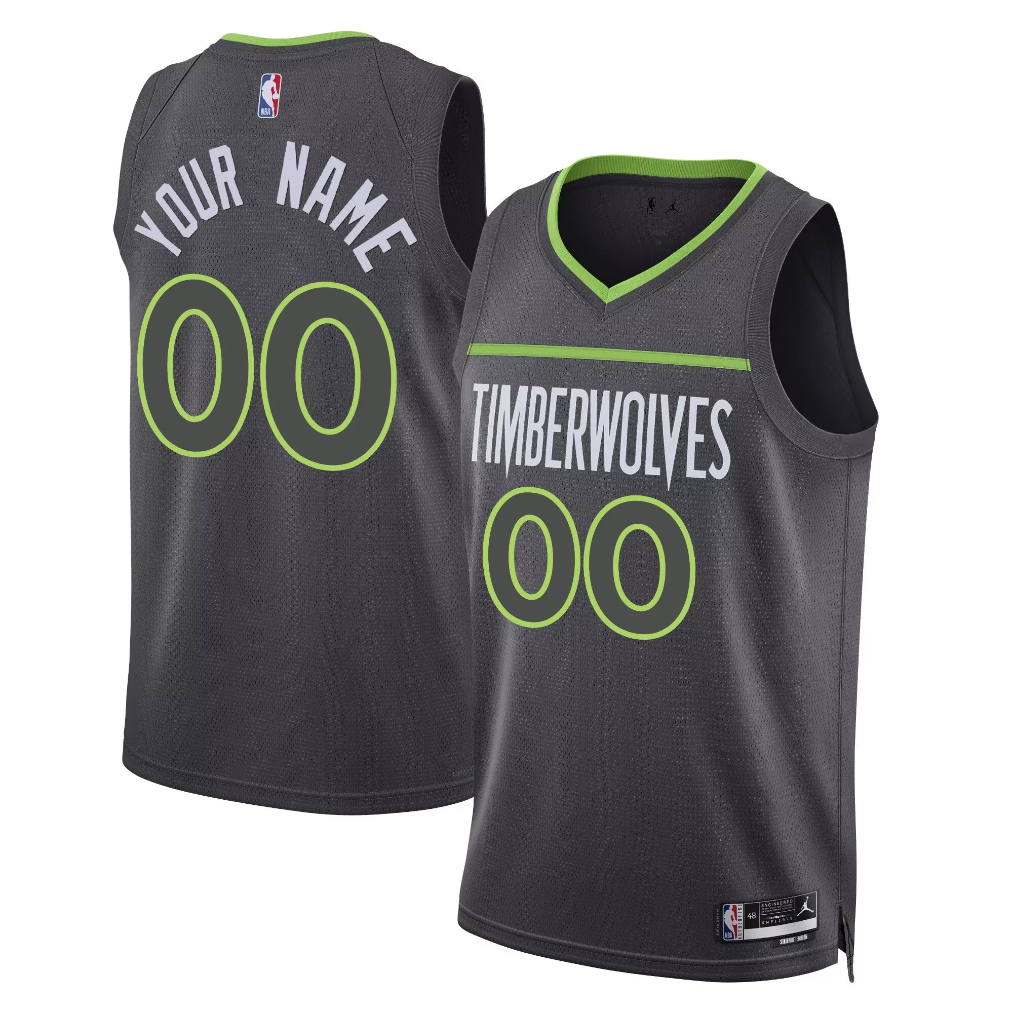 minnesota timberwolves black swingman jersey all stitched vapor edition