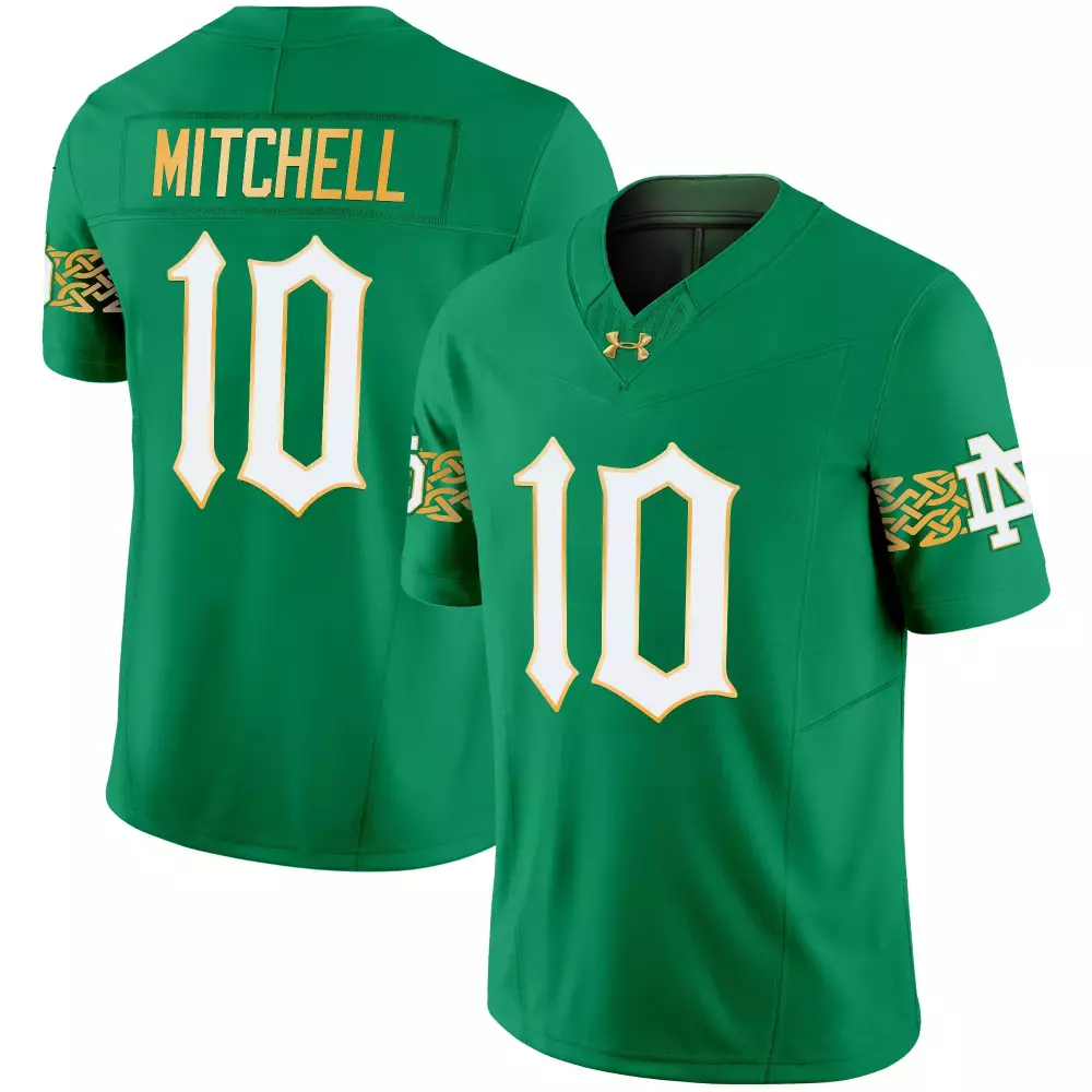 Mitchell 10 Men'S Stitched Jersey Navy Notre Dame Fighting Irish Sugar Bowl Champions 2025