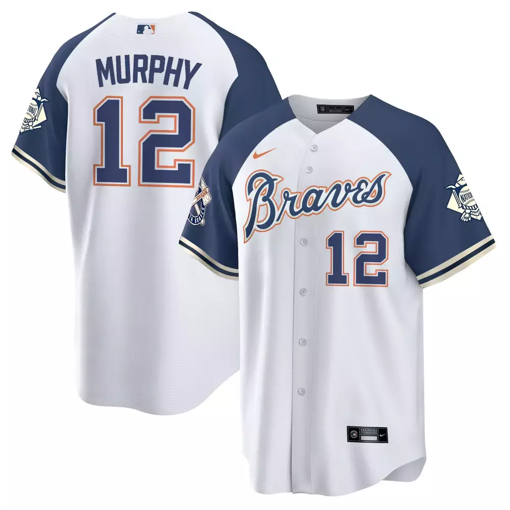 murphy 12 atlanta braves 2023 women s all stitched vapor jersey peach colorway