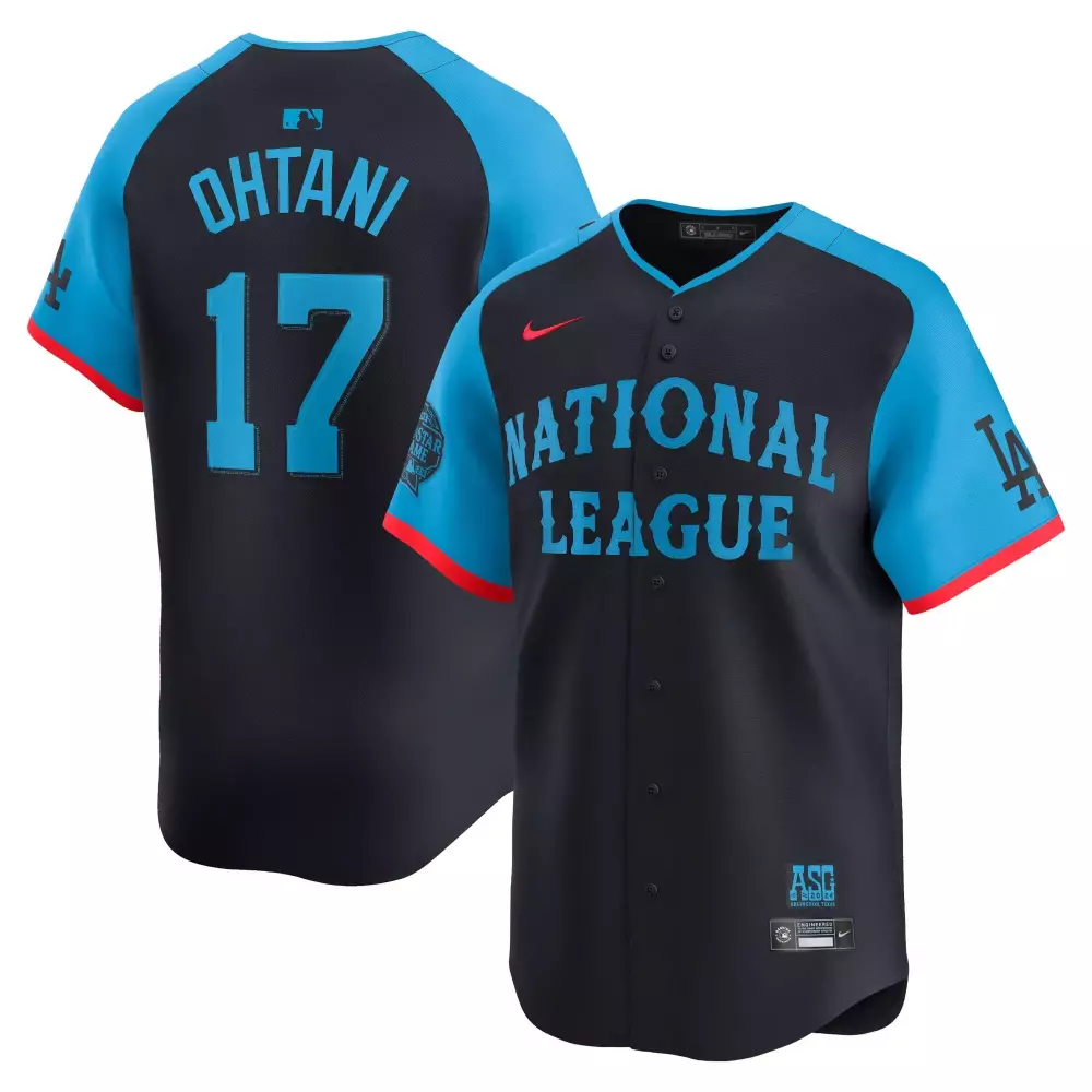 ohtani 17 american league teal jersey 2023 all stitched vapor jersey