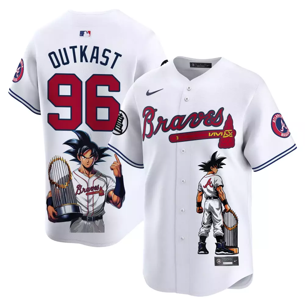 outkast 96 atlanta braves white stitched jersey men s style name patch 2023