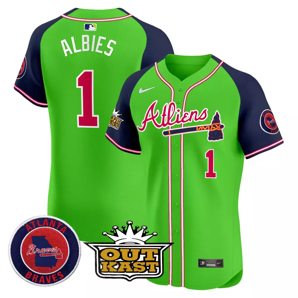 ozzie albies 1 atlanta braves black stitched jersey with name patch men s style 2023