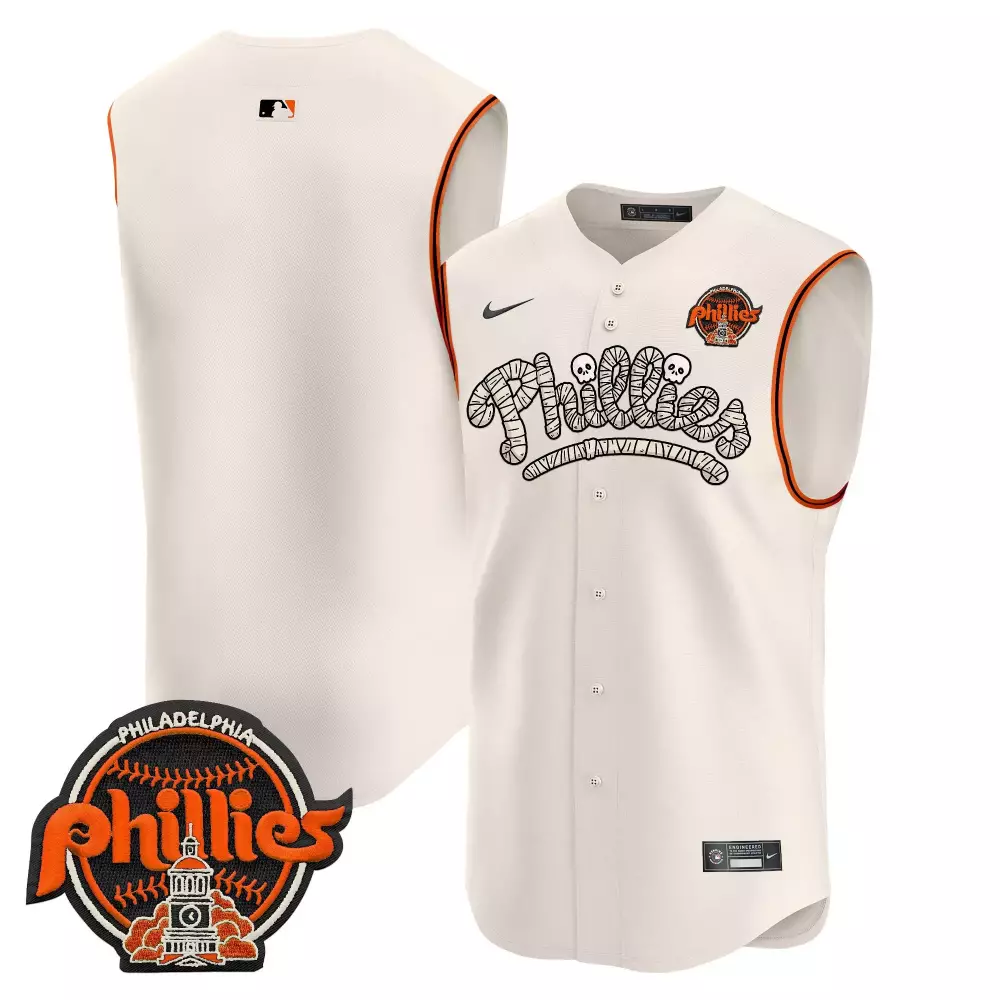 phillies cream all stitched unisex sleeveless jersey name patch 2023