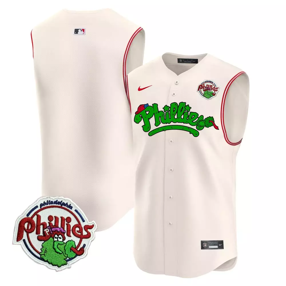 phillies cream all stitched unisex sleeveless jersey name patch 2023