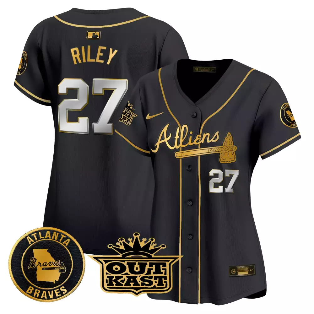 Riley 27 Atlanta Braves White Vapor Jersey | 2021 World Series Champions | 150th Anniversary Edition | For Men, Women & Youth