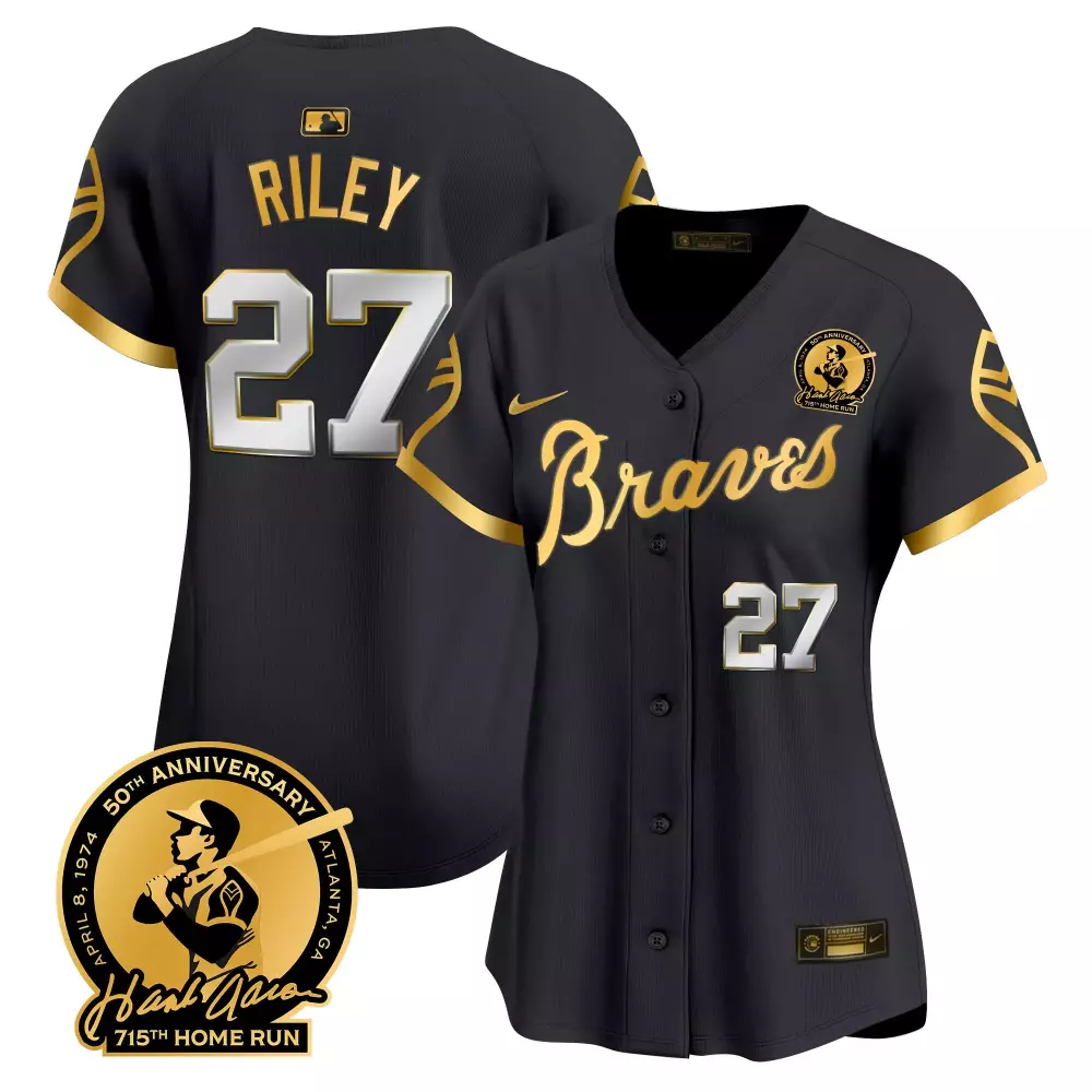 Riley 27 Atlanta Braves White Vapor Jersey | 2021 World Series Champions | 150th Anniversary Edition | For Men, Women & Youth