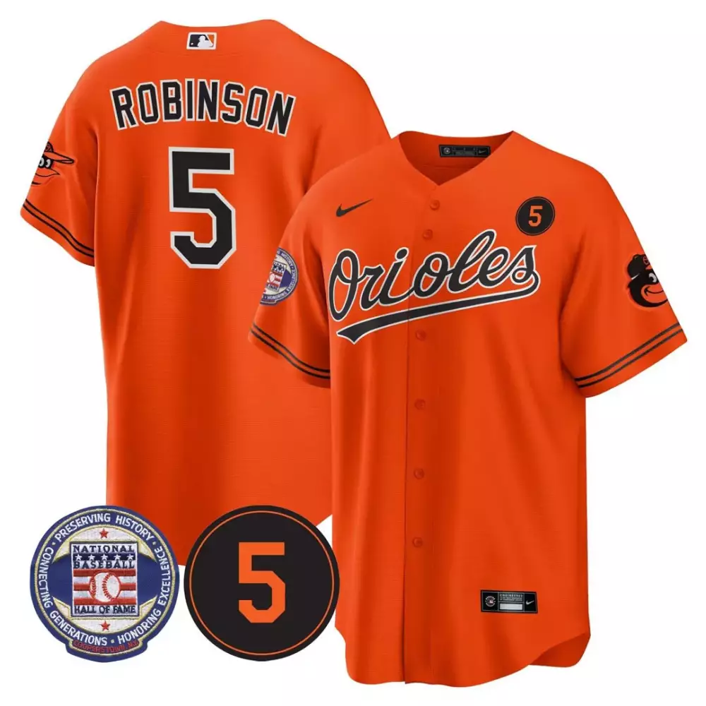 Robinson 5 Baltimore Orioles 2023 White All Stitched Jersey | Style with Name Patch | Replica Fan Gear for Men, Women & Youth