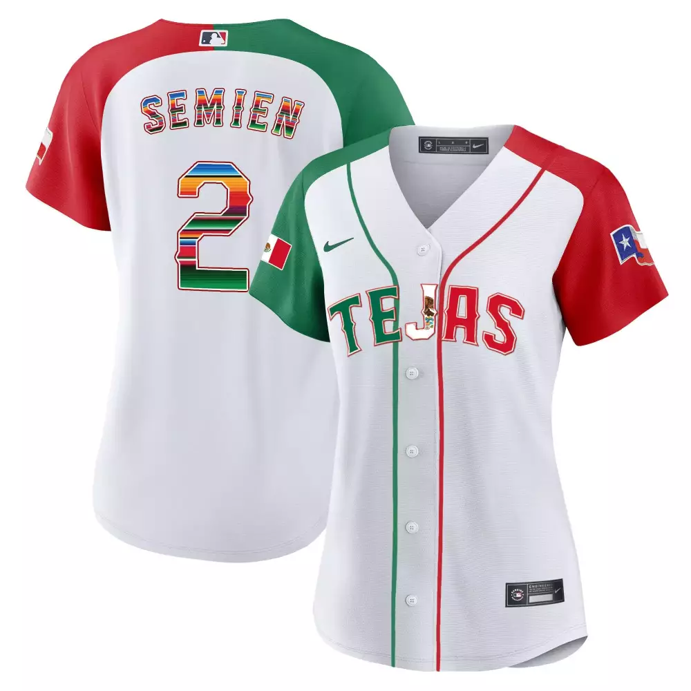 semien 2 texas rangers women s light blue all stitched jersey 2023 world series name patch