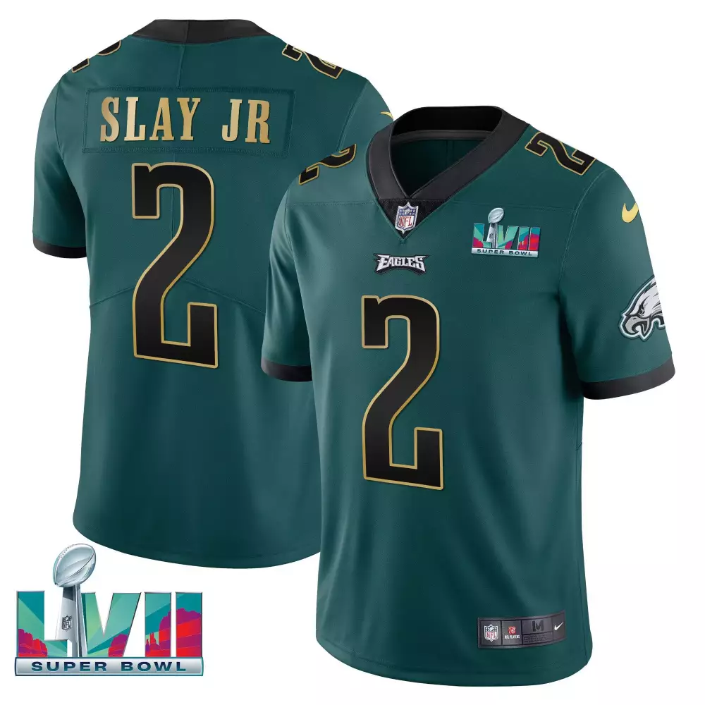 Slay Jr 2 Philadelphia Eagles Super Bowl LVII Women's Split Jersey | All Stitched for Game Day | For Men, Women & Youth