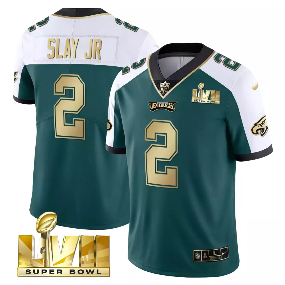 Slay Jr 2 Philadelphia Eagles Super Bowl LVII Women's Split Jersey | All Stitched for Game Day | For Men, Women & Youth