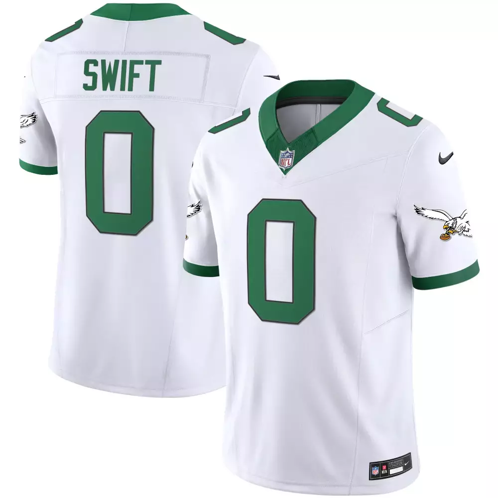 Swift 0 Philadelphia Eagles Men's Stitched Jersey | White Name Patch 2023 for Men, Women & Youth