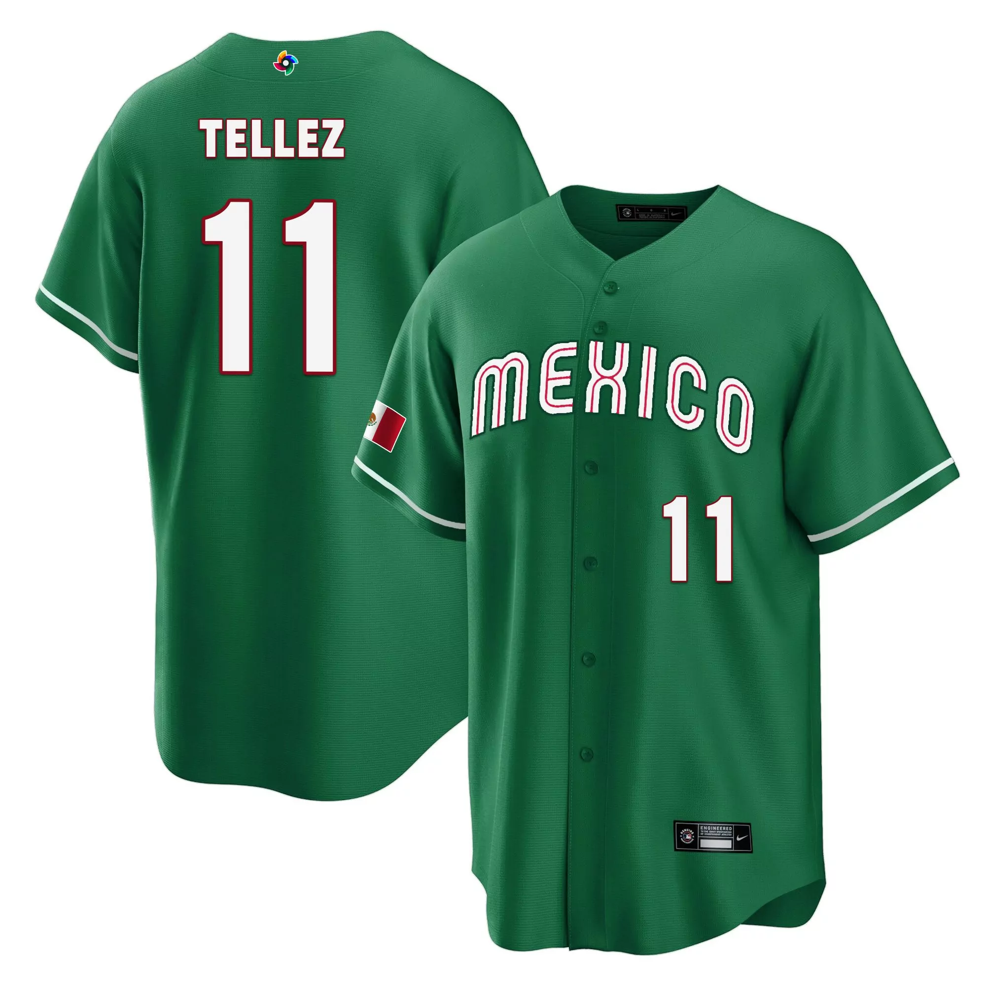 tellez 11 mexico 2023 red cool base jersey all stitched