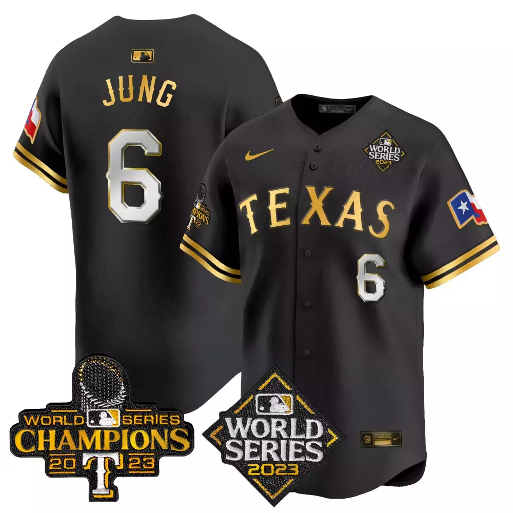 Jung 6 Texas Rangers 2024 Men's All Stitched Vapor Jersey | With 24 Patch | Stylish Fan Gear | For Men