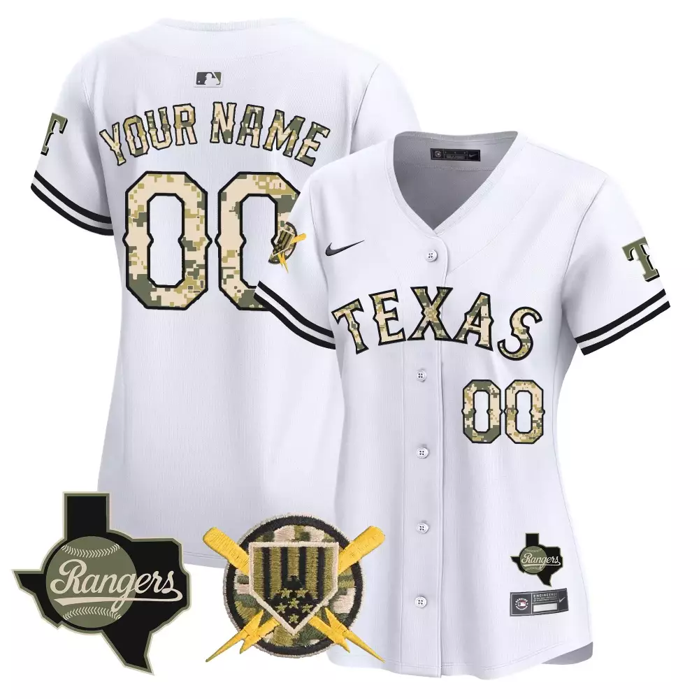 Texas Rangers Women's White Alternate 2023 World Series Champions Jersey | Gold Trim Vapor Premier Limited | For Men, Women & Youth