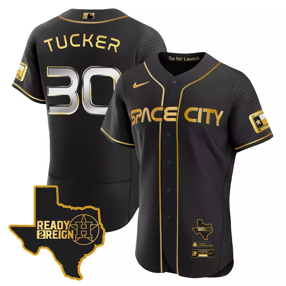 Tucker 30 Houston Astros Black 2022 World Series Champions Jersey | All Stitched | Limited Edition Fan Gear | For Men, Women & Youth