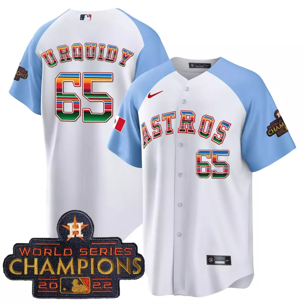 Uquidy 65 Houston Astros 2023 Orange Stitched Vapor Jersey | Da de los Muertos Edition | For Men, Women & Youth