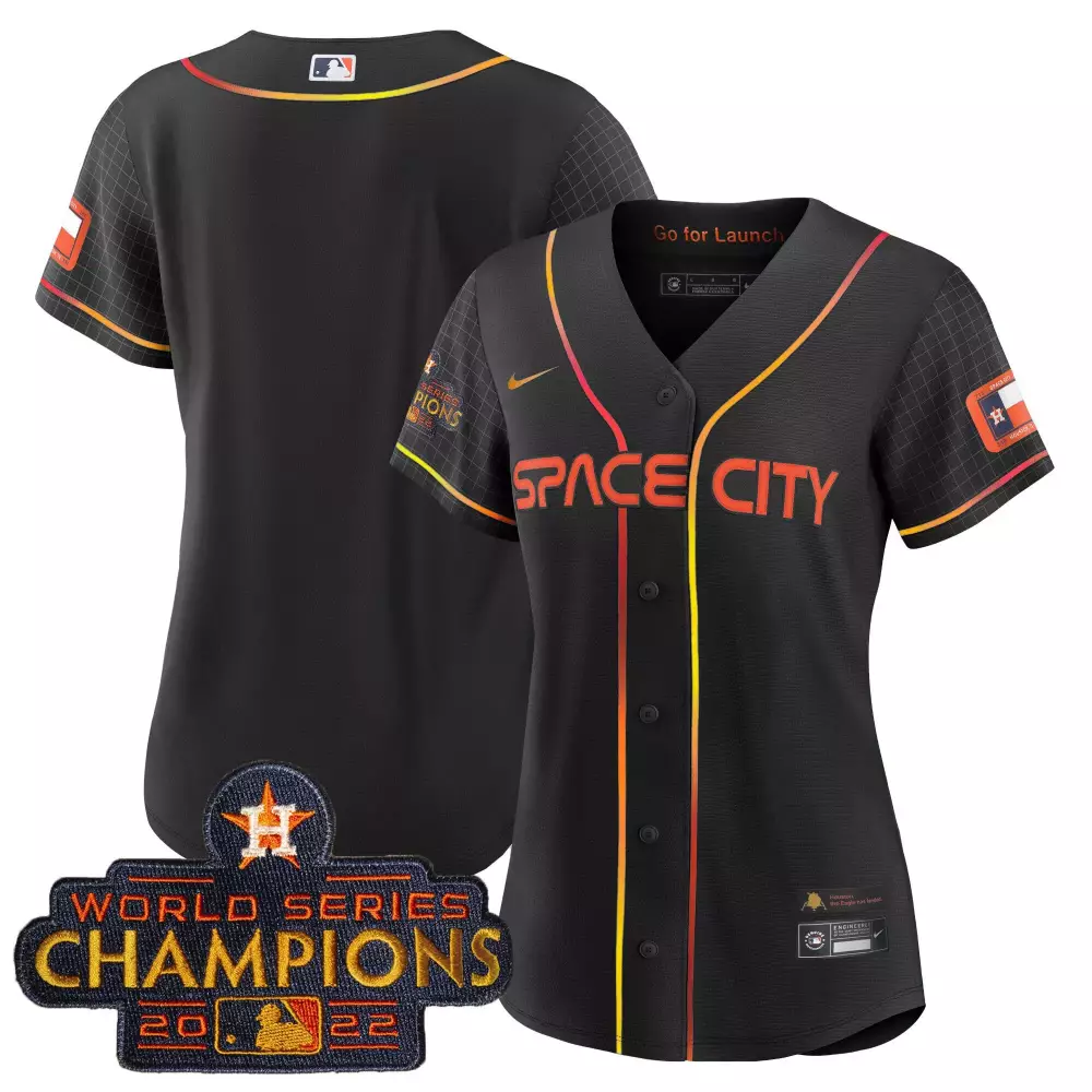 yordan alvarez 2022 women s black stitched astros space city champions jersey name patch