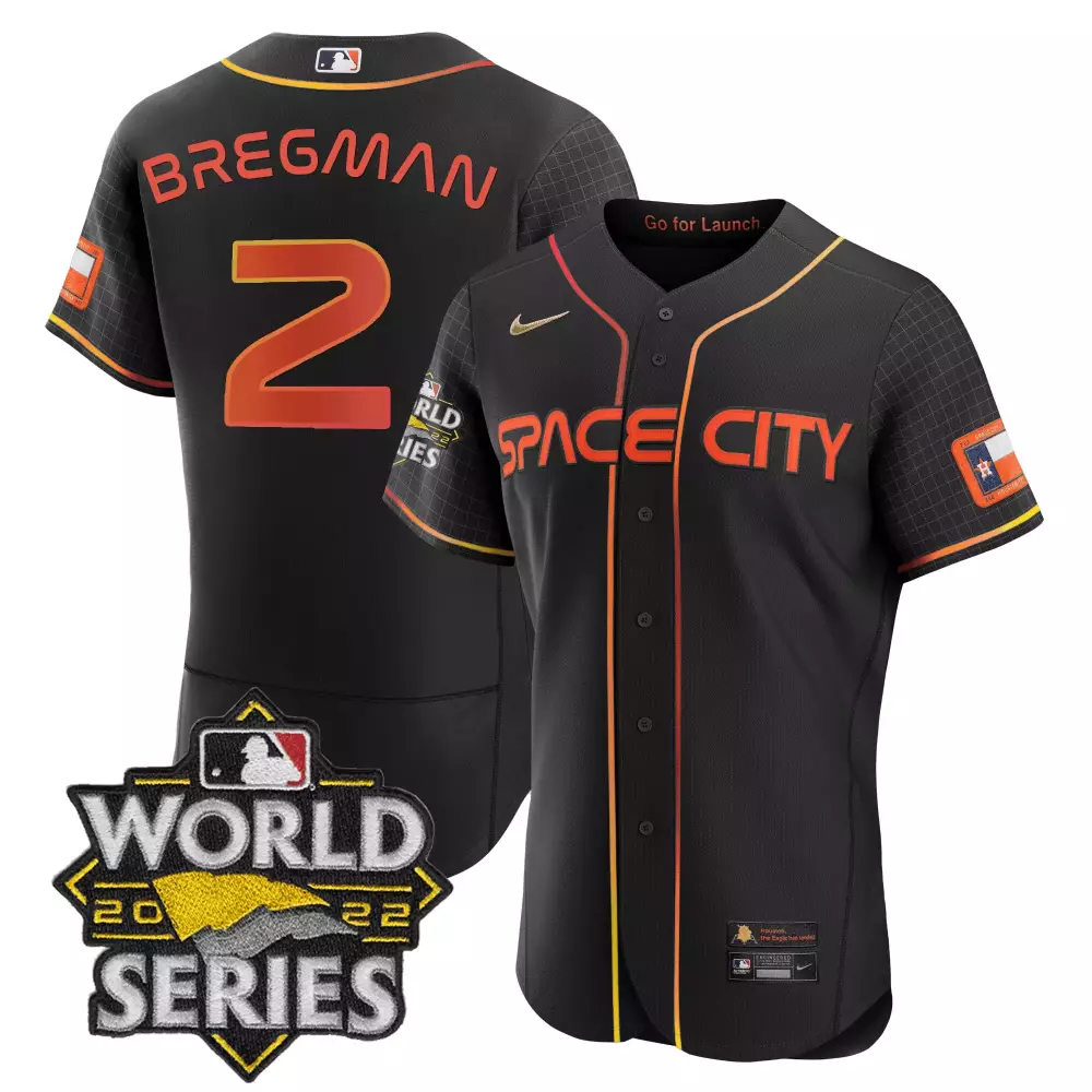 bergman 2 men s black space city jersey all stitched name patch world series 2022